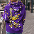 Custom NFL Minnesota Vikings Hoodie Leggings Rock Paper Scissors Throat Punch I Win Hoodie