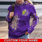 Custom NFL Minnesota Vikings Hoodie Leggings The Grinch Hoodie Rock Paper Scissors Throat Punch I Win
