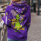 Custom NFL Minnesota Vikings Hoodie Leggings The Grinch Hoodie Rock Paper Scissors Throat Punch I Win