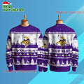 Personalized Minnesota Vikings Nfl Snow Ugly Christmas Sweater
