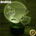 Minnesota Vikings Night Light Sports 3D Illusion LED Lamp