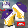 Minnesota Vikings Polo Shirt Custom Name Football Polo Shirts