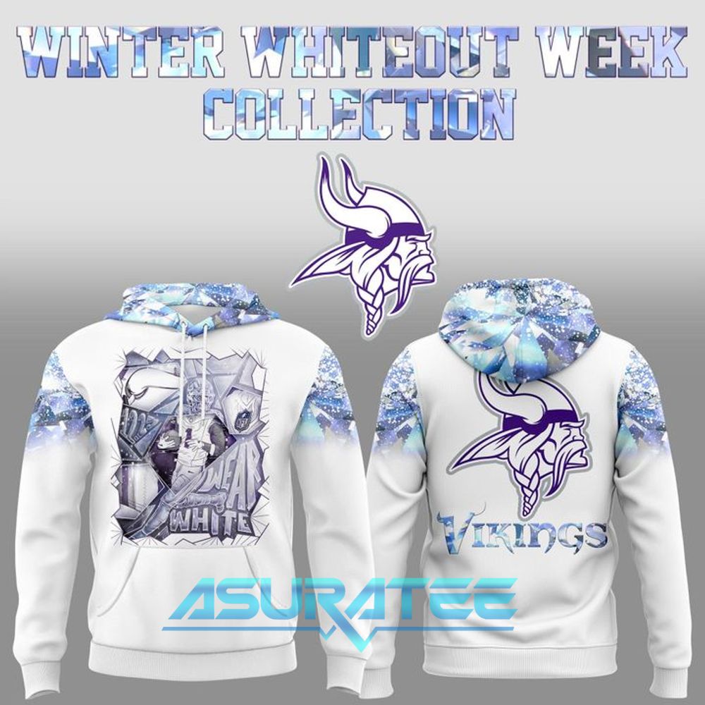 Minnesota Vikings Winter Whiteout Week Limited Edition Hoodie