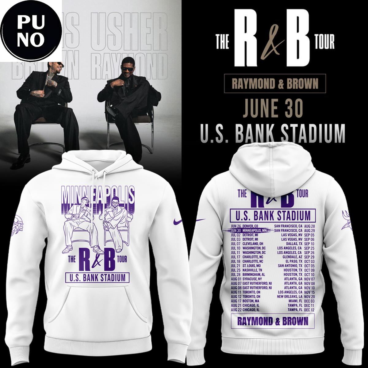 Minnesota Vikings x The R&B Tour 2026 Hoodie T-Shirt