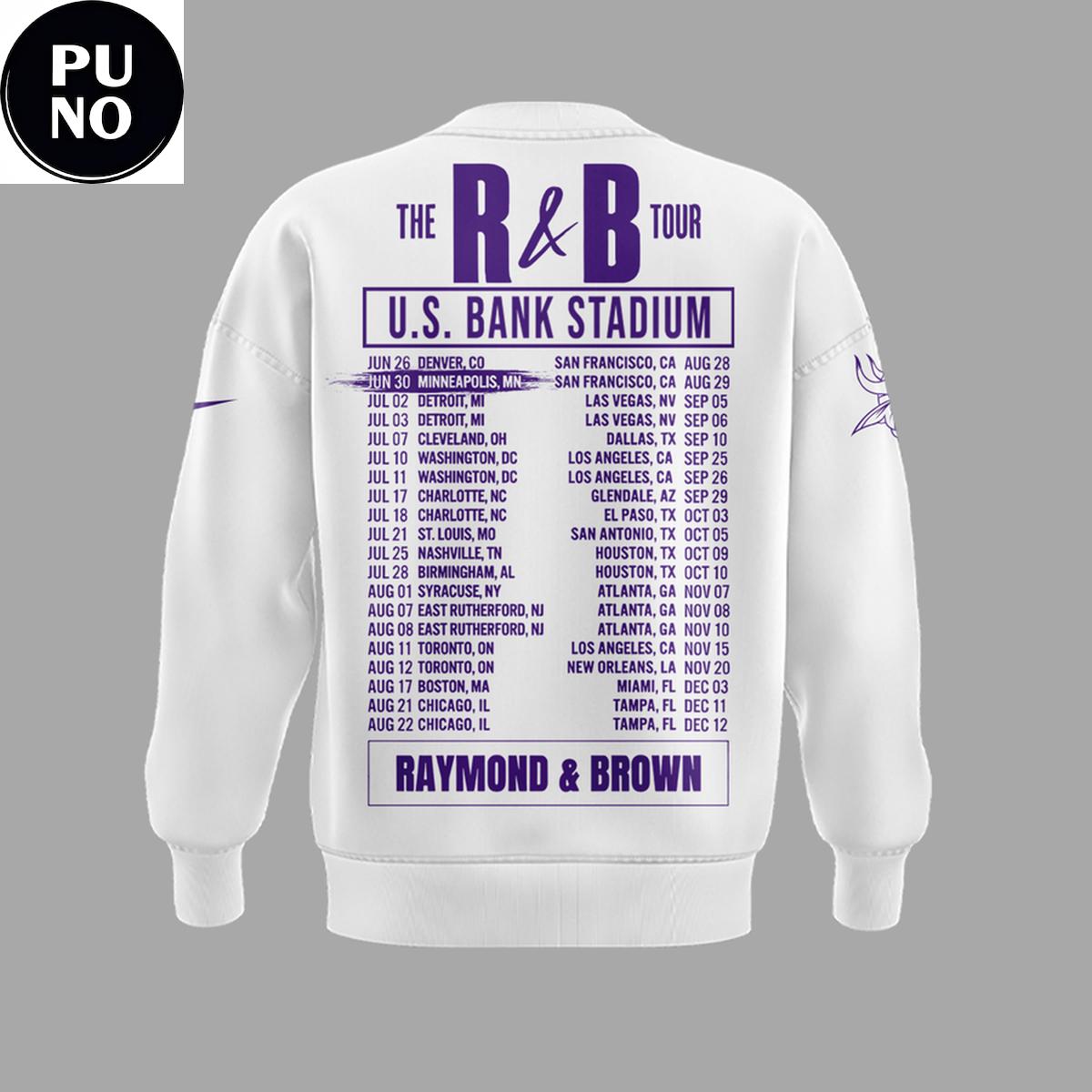 Minnesota Vikings x The R&B Tour 2026 Hoodie T-Shirt