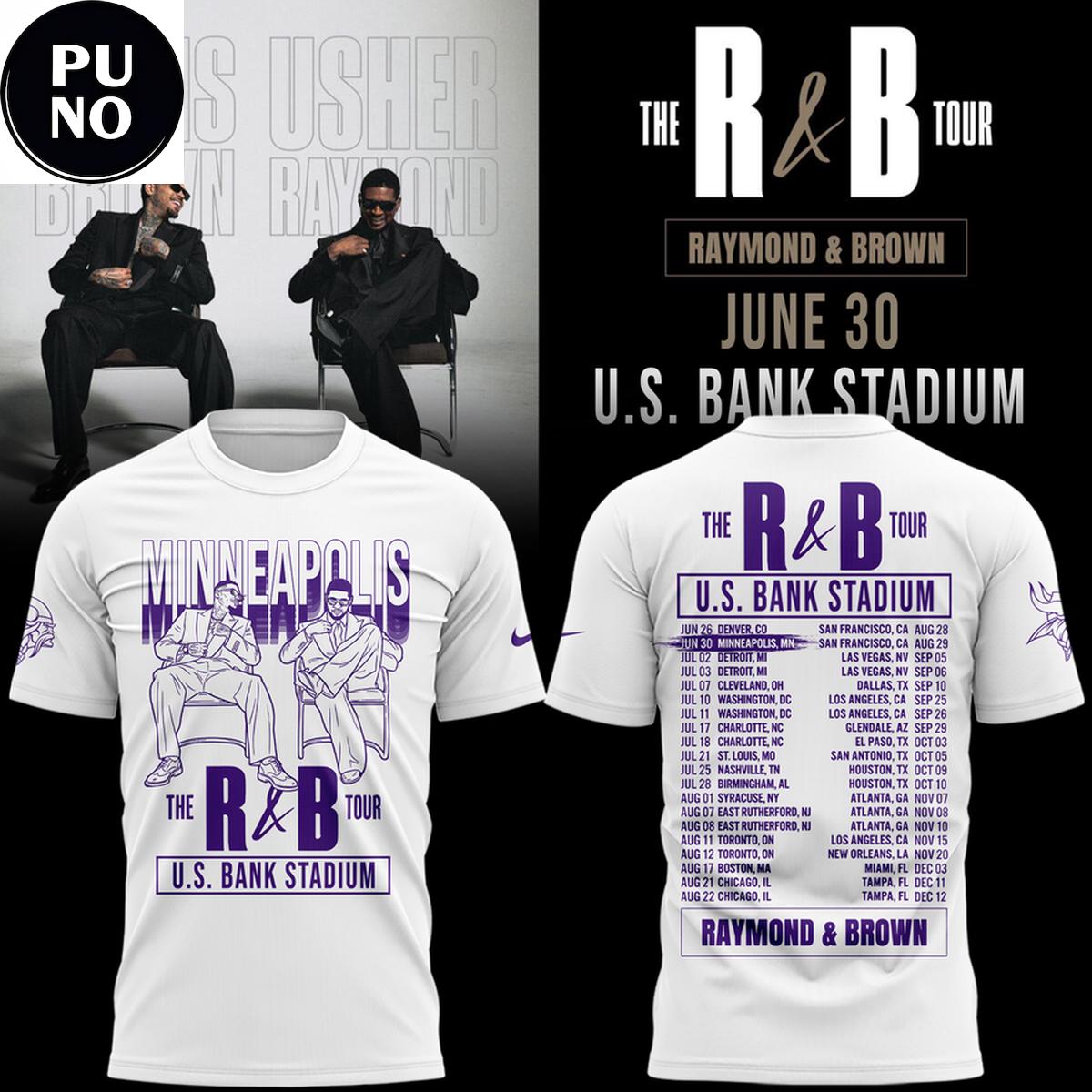 Minnesota Vikings x The R&B Tour 2026 Hoodie T-Shirt