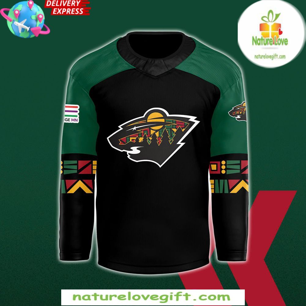Minnesota Wild Black History Hockey Jersey Special Edition