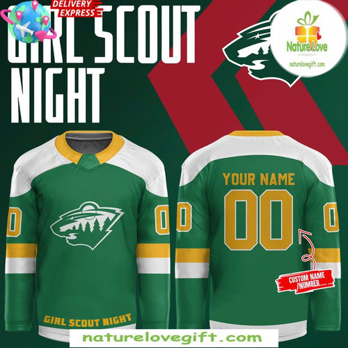 Minnesota Wild Girl Scout Night Hockey Jersey Special Edition