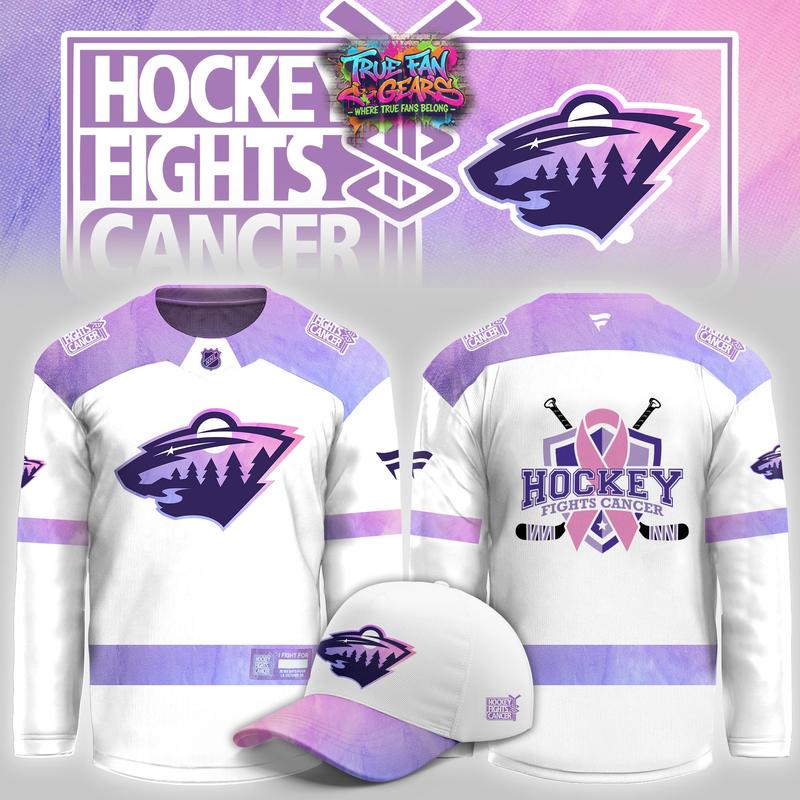Minnesota Wild Hockey Fights Cancer 2026 Hockey Jersey