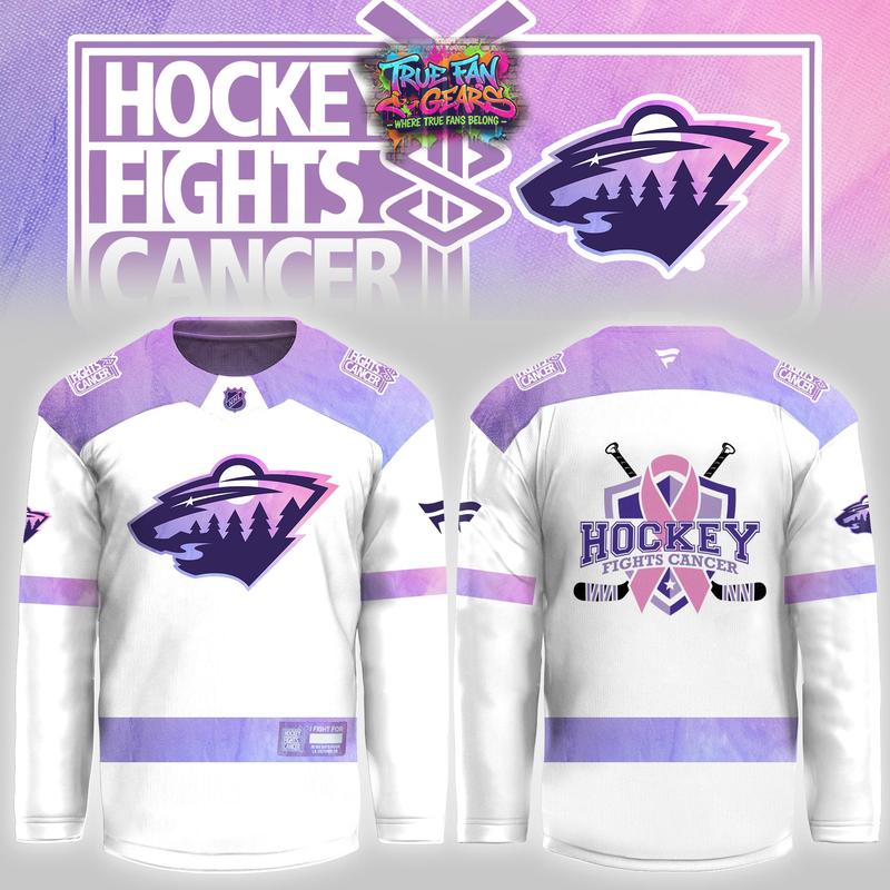 Minnesota Wild Hockey Fights Cancer 2026 Hockey Jersey