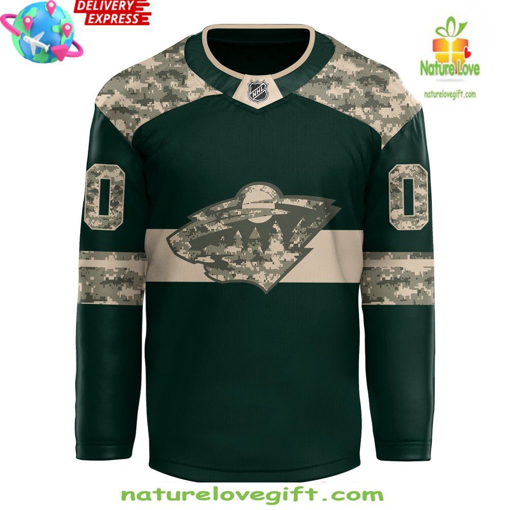 Minnesota Wild 2026 Military Jersey Hockey Appreciation Night