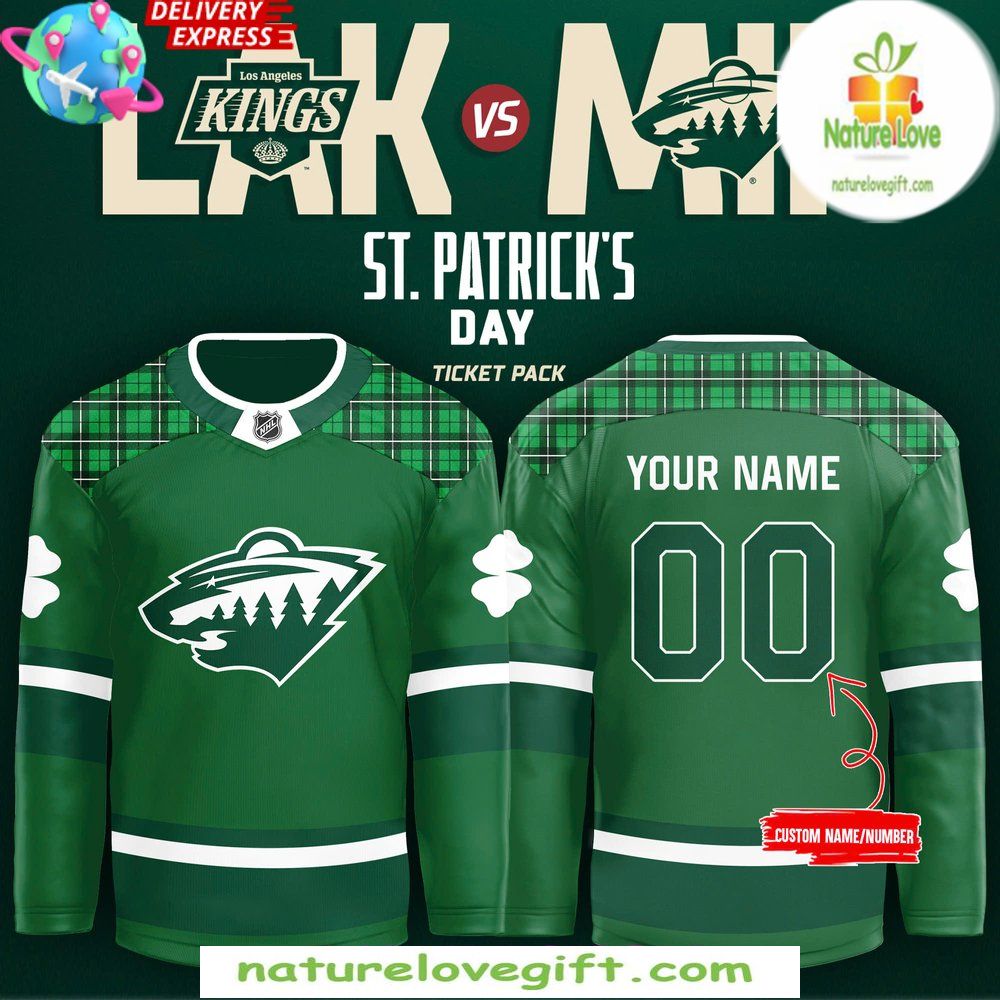 Minnesota Wild St Patricks Day 2026 Hockey Jersey