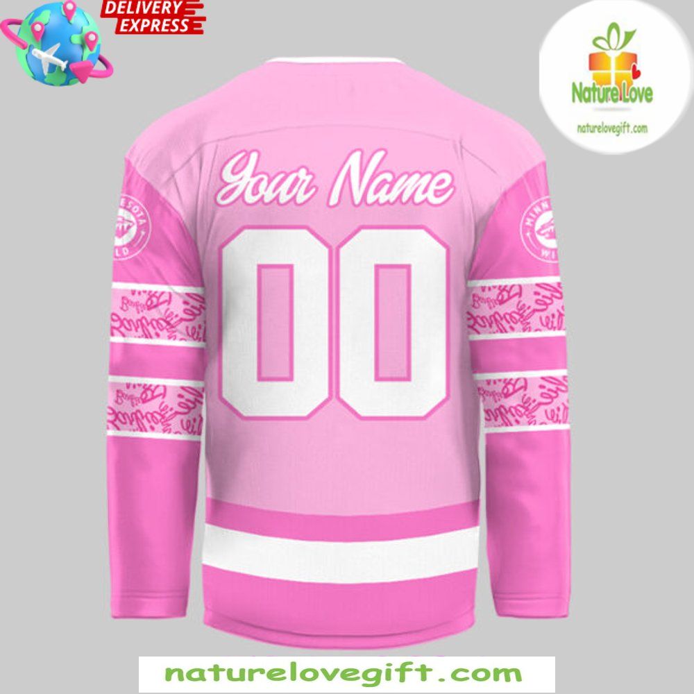 Minnesota Wild Barbie Night 2026 Hockey Jersey NHL Fan Gear
