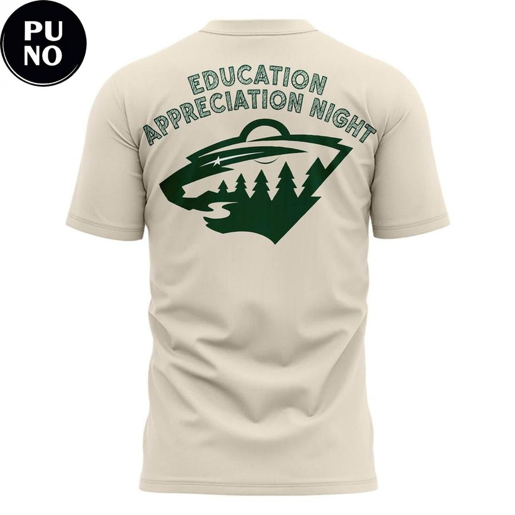 Minnesota Wild x Education Appreciation Night 2026 T-shirt