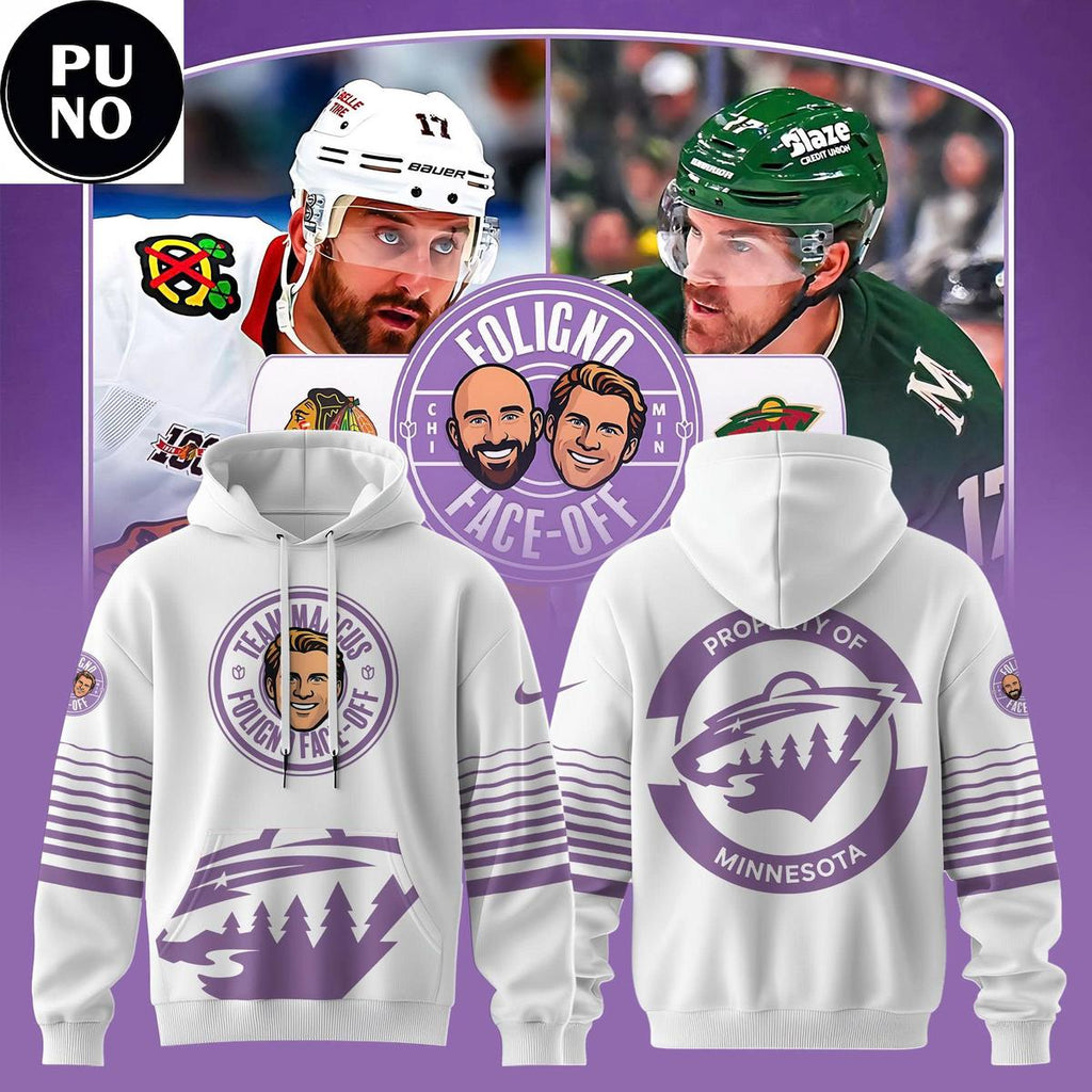 Minnesota Wild x Foligno Face-Off Team Marcus 2026 Hoodie T-Shirt