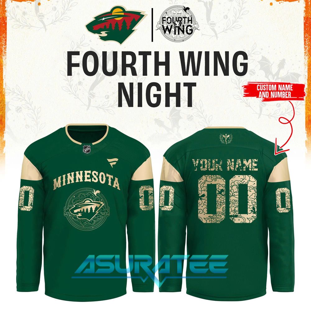 Minnesota Wild x Fourth Wing Night 2026 Hockey Jersey
