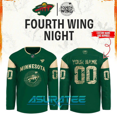 Minnesota Wild x Fourth Wing Night 2026 Hockey Jersey