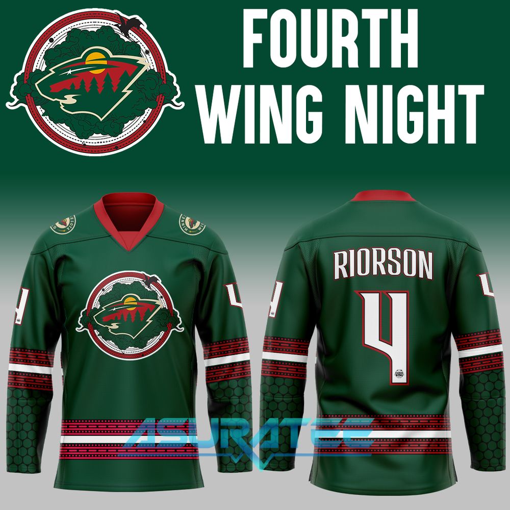 Minnesota Wild x Fourth Wing Night Limited Edition Hockey Jersey