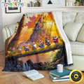 Mickey Mouse Blanket Cute Dwarfs Fleece Blanket Sunset Gift Idea For Bedding Decor
