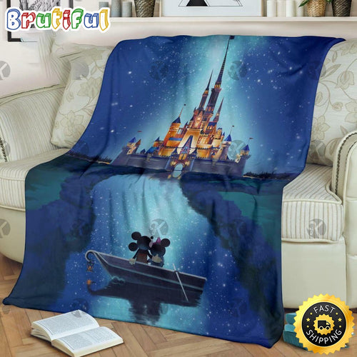 Mickey Mouse Blanket Mickey Mouse And Minnie Journey To Disney Castle Fleece Blanket
