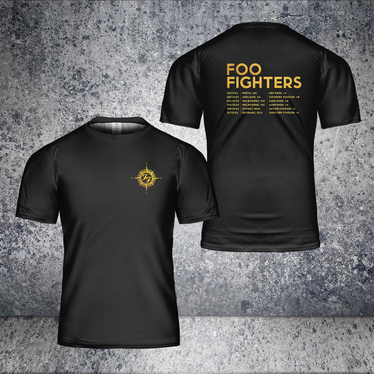 Foo Fighters 2024 Au Everything Or Nothing At All Tour T-Shirt V1
