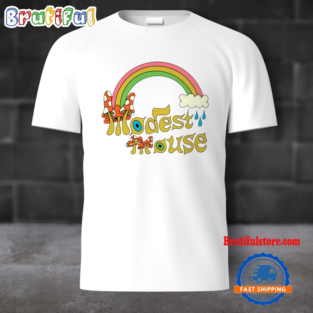 Modest Mouse Rainbow Mushroom 2024 T Shirt