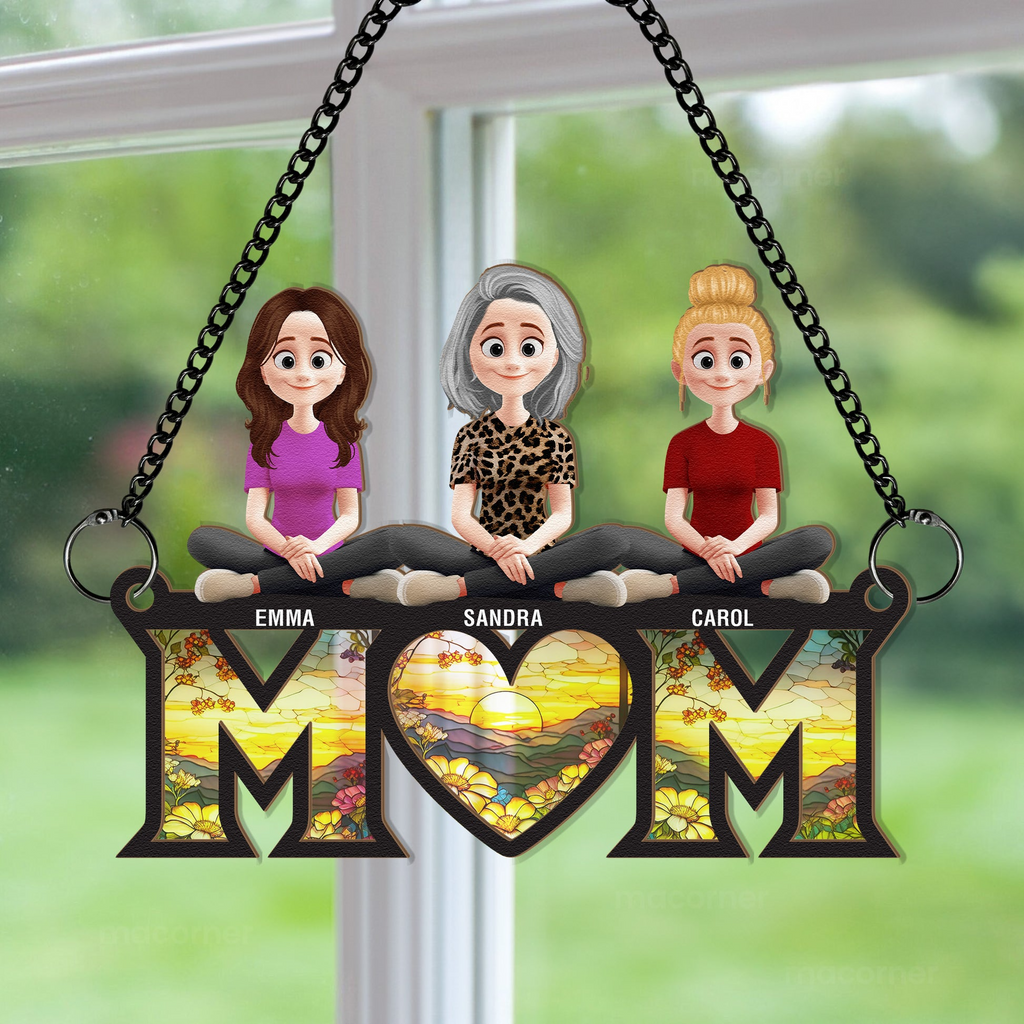 Mom Mother’s Day Gift - Personalized Window Hanging Suncatcher Ornament
