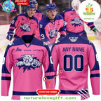 Moncton Wildcats Pink in the Rink 2026 Jersey Hockey