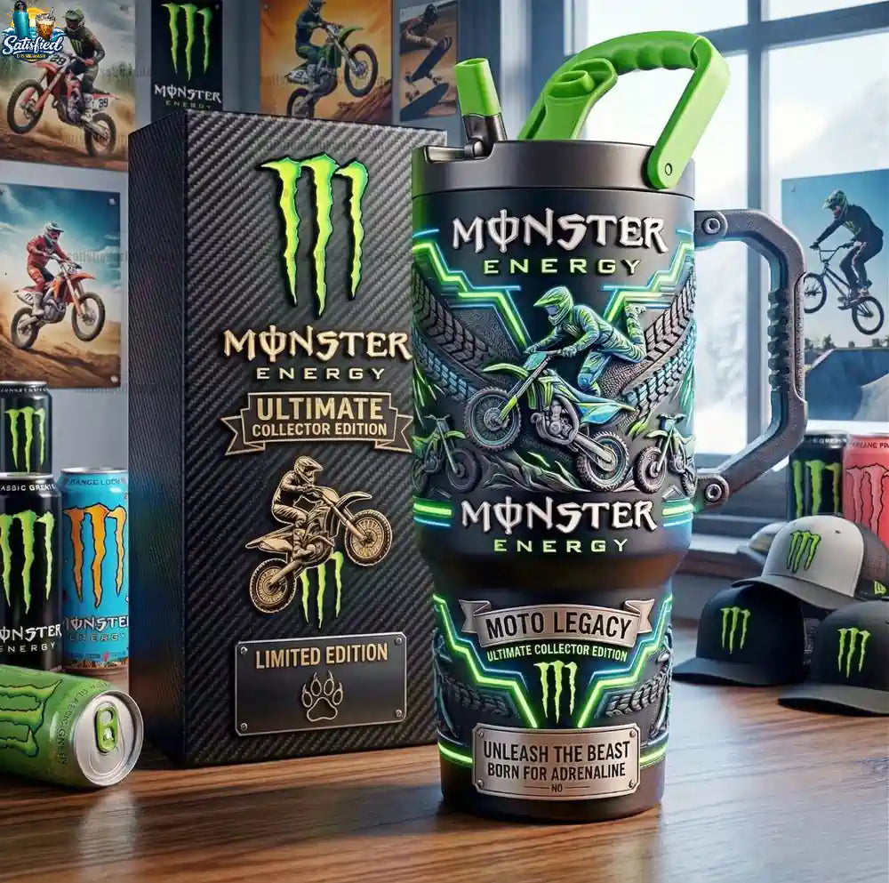 Monster Energy Moto Legacy Ultimate Collector Edition 40oz Tumbler