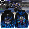 Monster Jam Son-uva Digger 2026 Nitro Flame Hoodie T-Shirt