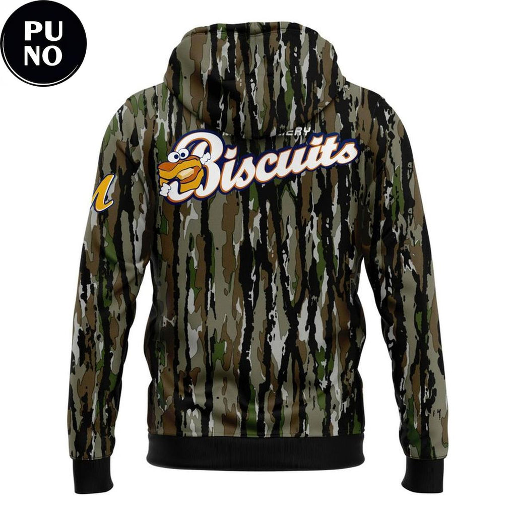 Montgomery Biscuits 2026 Camo Hoodie T-Shirt
