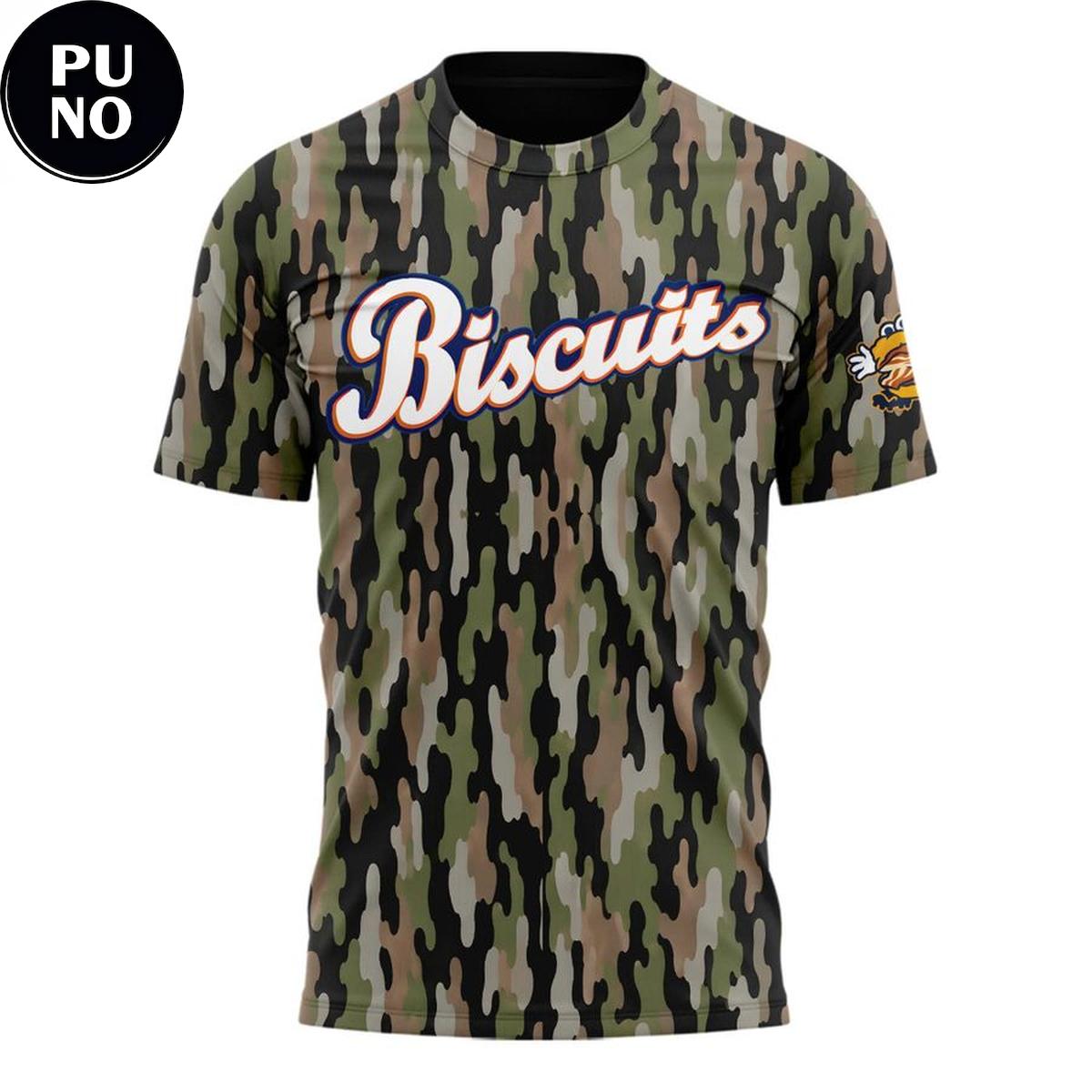 Montgomery Biscuits 2026 Camo Hoodie T-Shirt