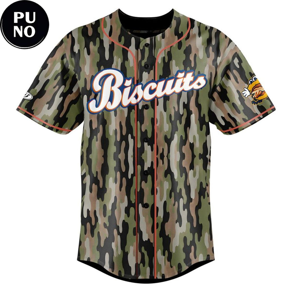 Montgomery Biscuits 2026 Camo Personalized Baseball Jersey
