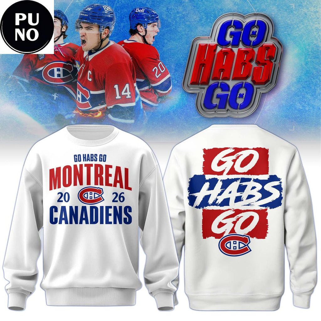 Montreal Canadiens 2026 Go Habs Go Hoodie T-Shirt