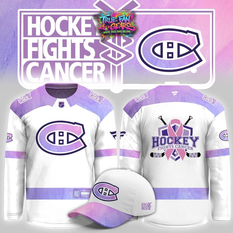 Montreal Canadiens Hockey Fights Cancer 2026 Hockey Jersey