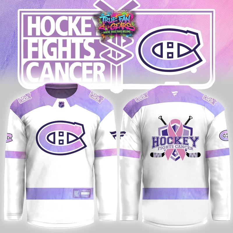 Montreal Canadiens Hockey Fights Cancer 2026 Hockey Jersey