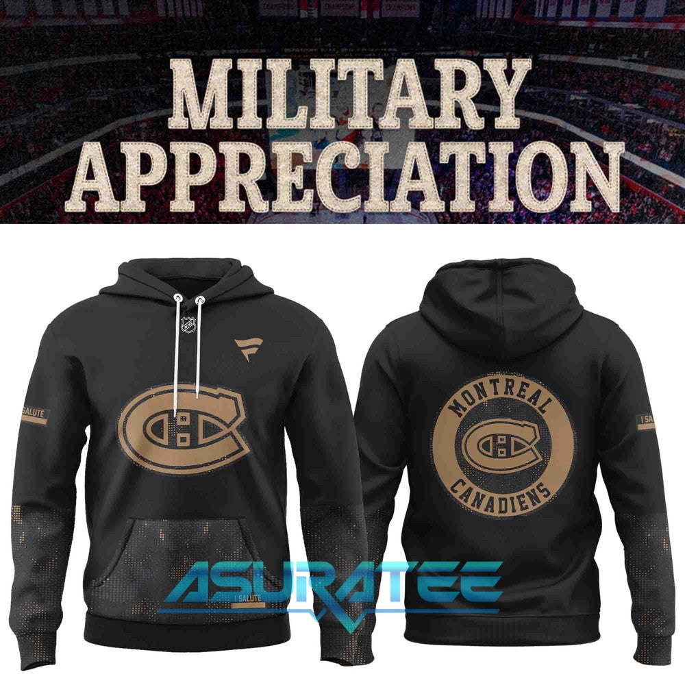 Montreal Canadiens Military Appreciation Pride and Gratitude Hoodie