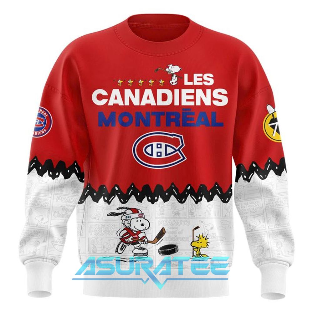 Montreal Canadiens ”Peanuts Night” 2026 Snoopy Special Sweatshirt