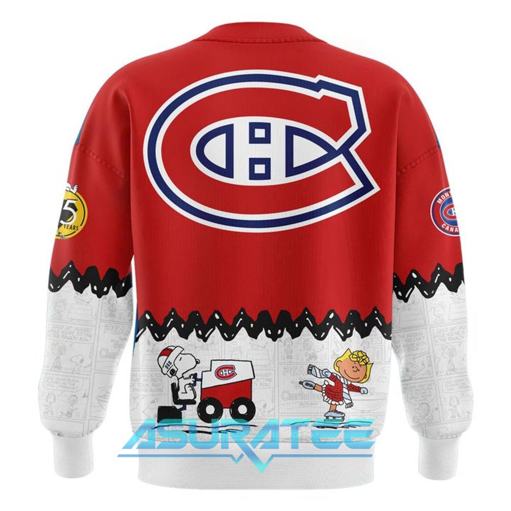 Montreal Canadiens ”Peanuts Night” 2026 Snoopy Special Sweatshirt