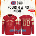 Montreal Canadiens x Fourth Wing Night 2026 Hockey Jersey