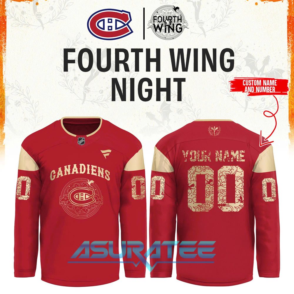 Montreal Canadiens x Fourth Wing Night 2026 Hockey Jersey