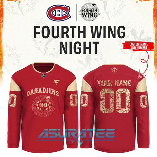 Montreal Canadiens x Fourth Wing Night 2026 Hockey Jersey