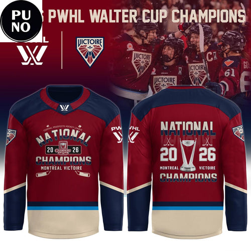 Montreal Victoire 2026 PWHL Walter Cup Champions Hockey Jersey