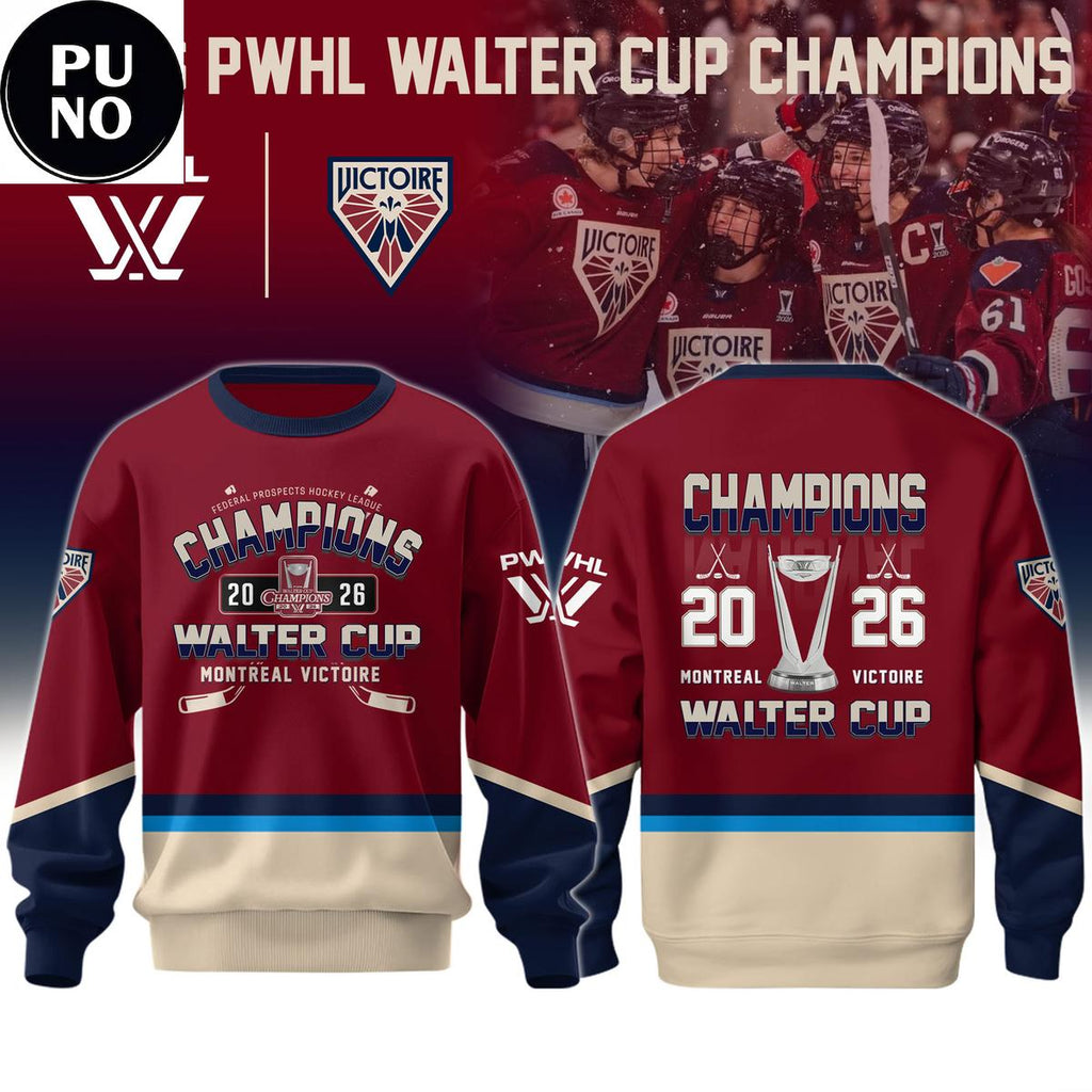 Montreal Victoire 2026 PWHL Walter Cup Champions Hoodie T-Shirt