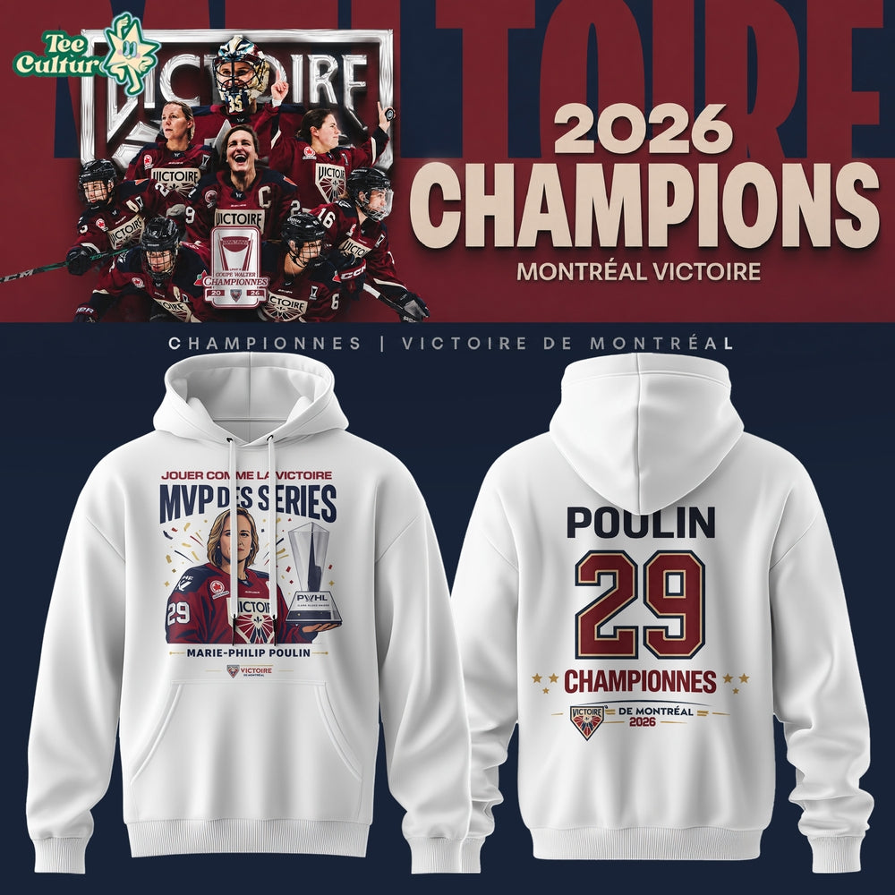 Montreal Victoire PWHL Walter Cup Championship 2026 Special Hoodie