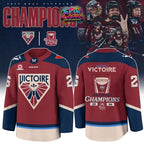 Montreal Victoire Walter Cup PWHL Champions 2026 Personalized Hockey Jersey