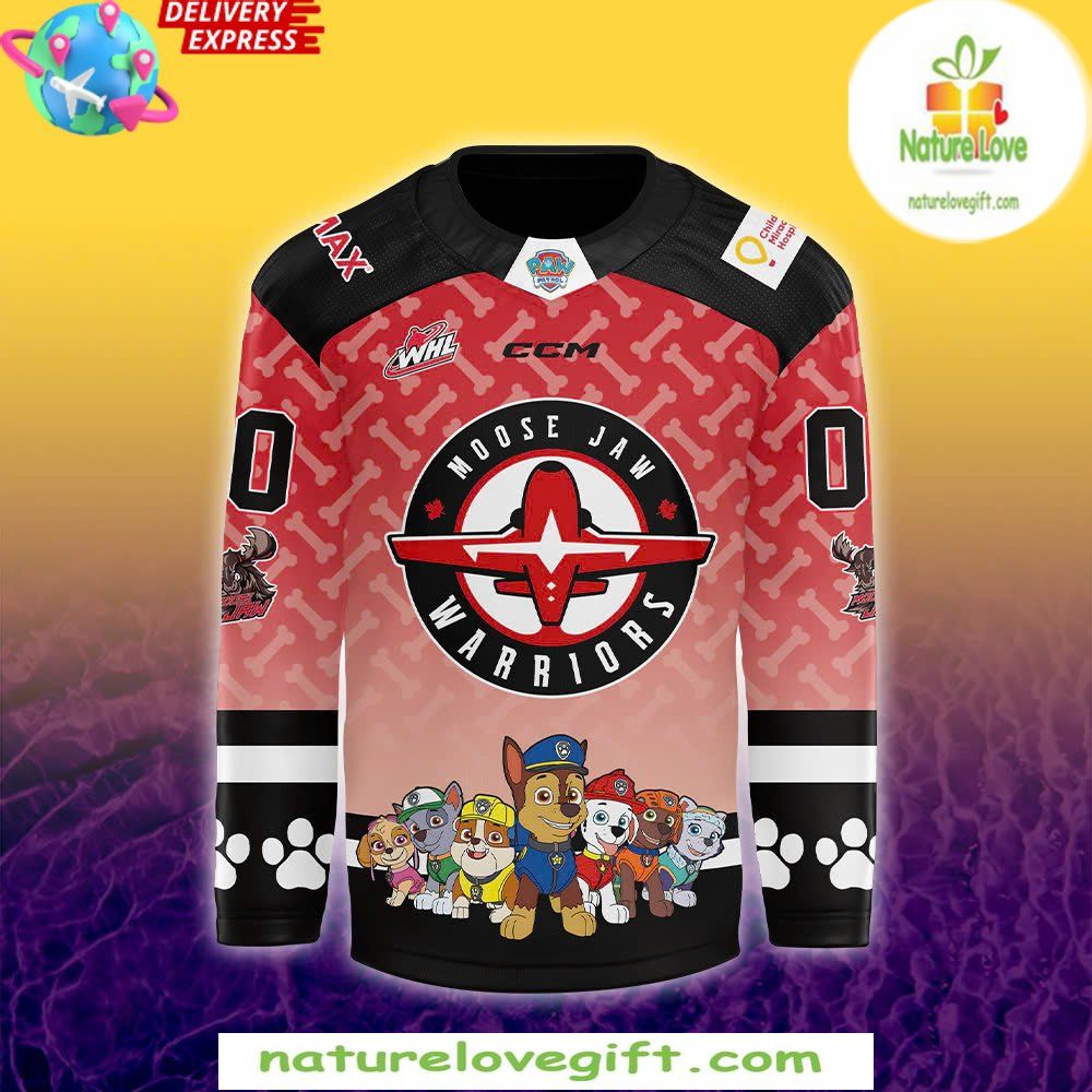 Moose Jaw Warriors PAW Patrol Jersey 2026 Hockey Night
