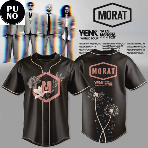 Morat Ya Es Mañana World Tour 2027 Dandelion Baseball Jersey