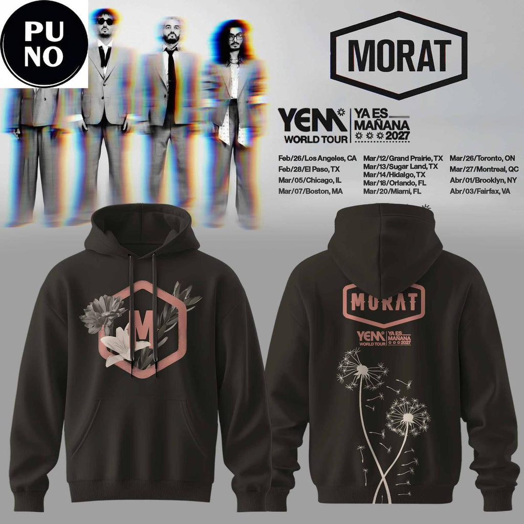 Morat Ya Es Mañana World Tour 2027 Dandelion Hoodie T-Shirt