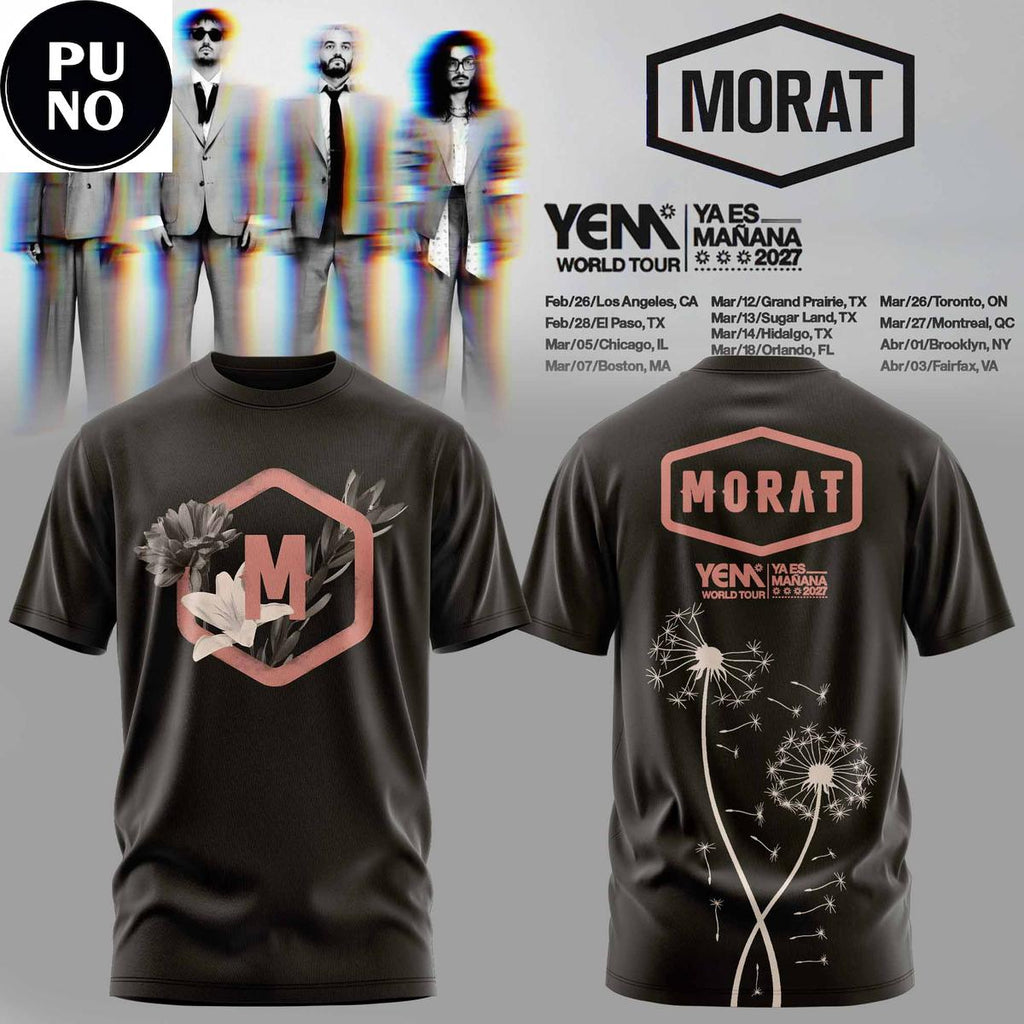 Morat Ya Es Mañana World Tour 2027 Dandelion Hoodie T-Shirt